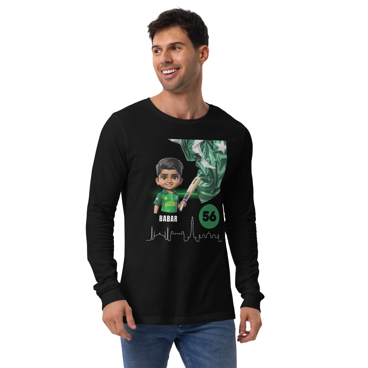 PAK- BABAR Unisex Long Sleeve Tee