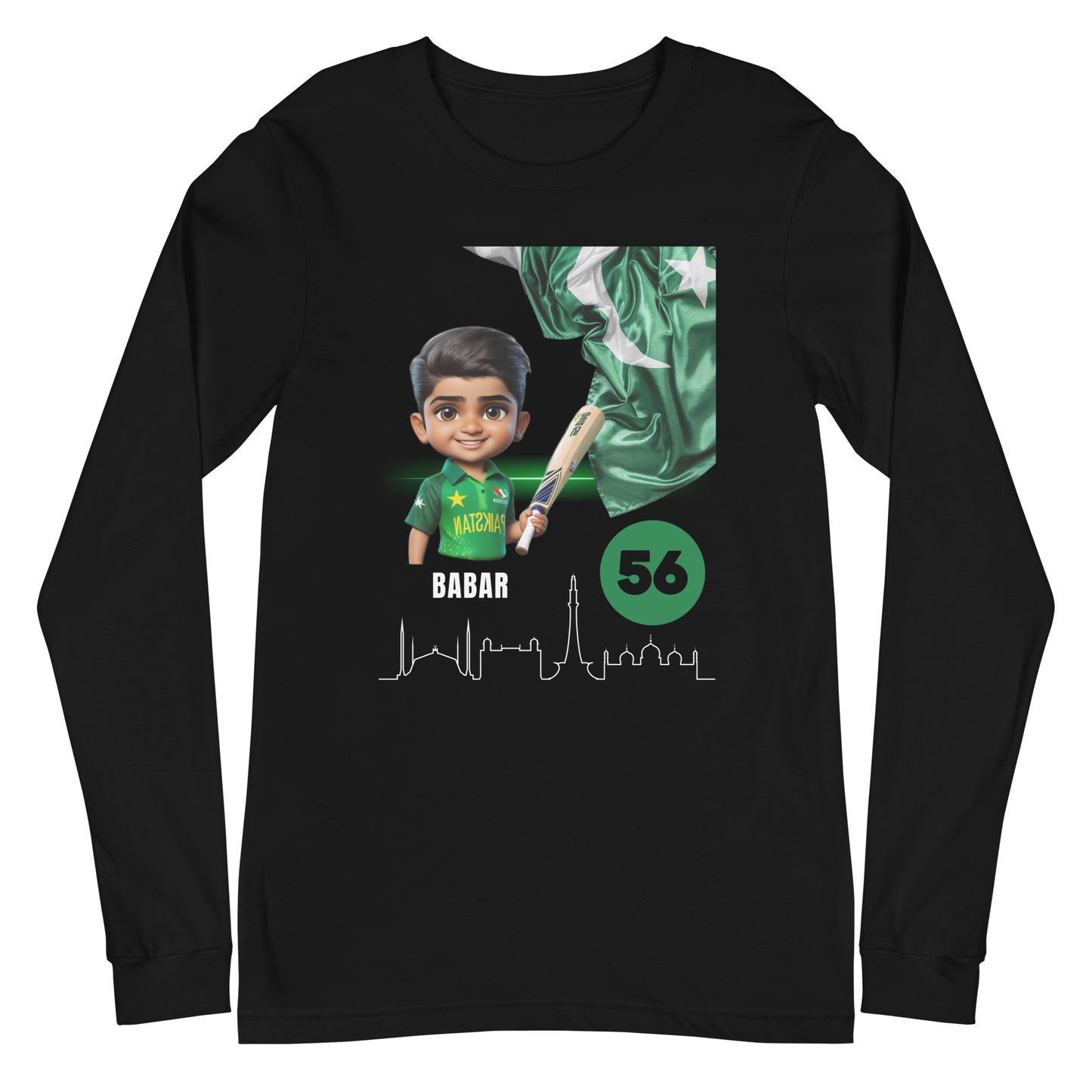 PAK- BABAR Unisex Long Sleeve Tee