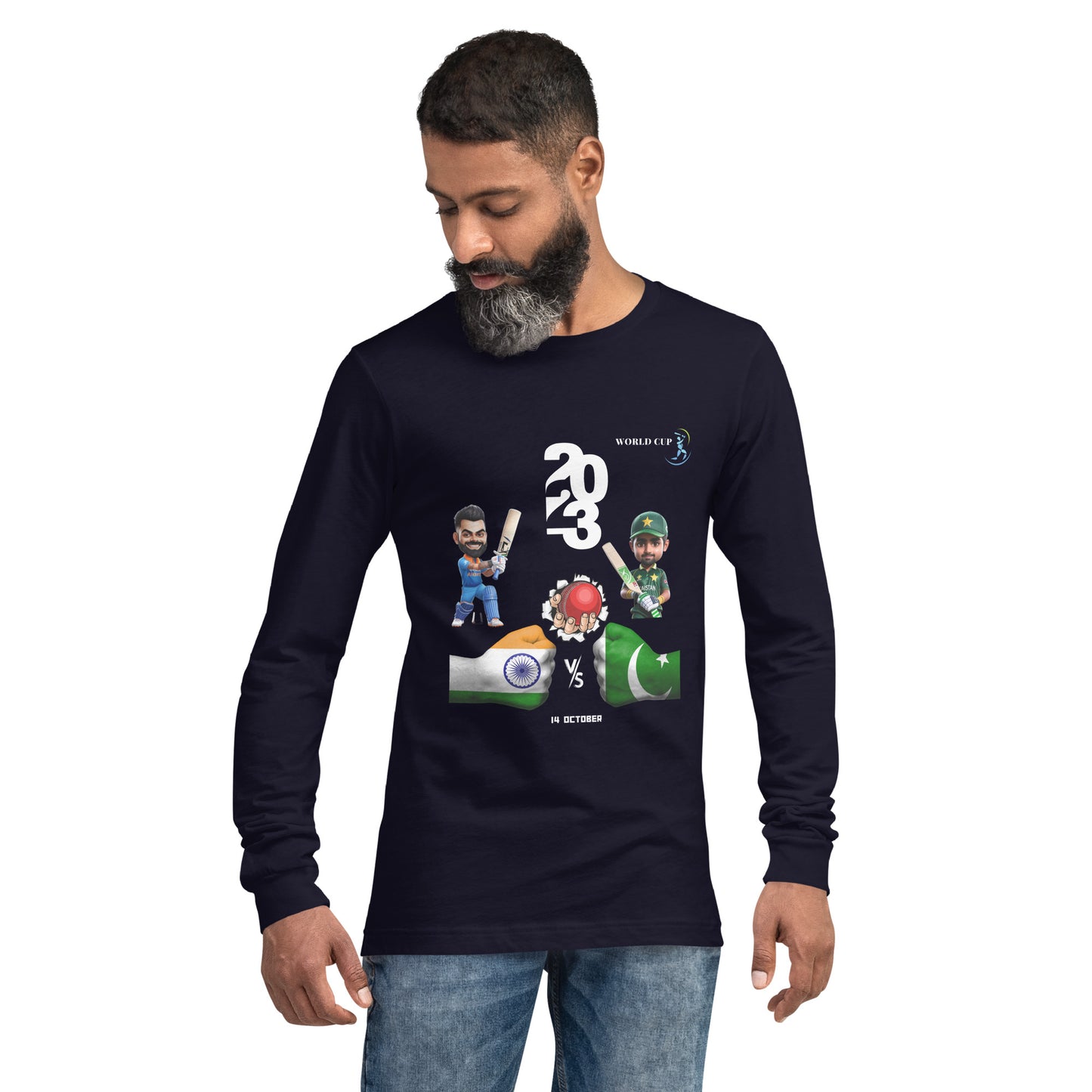 IND VS PAK Unisex Long Sleeve Tee