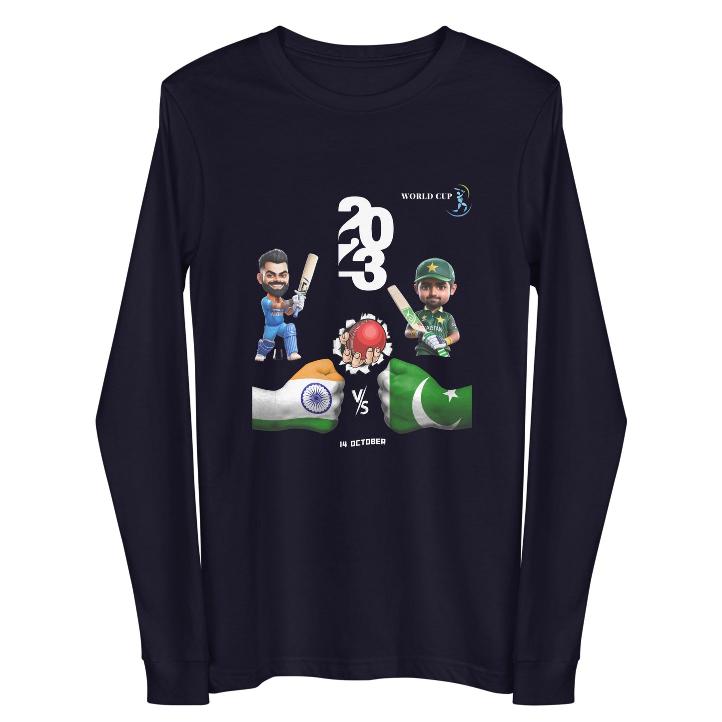 IND VS PAK Unisex Long Sleeve Tee