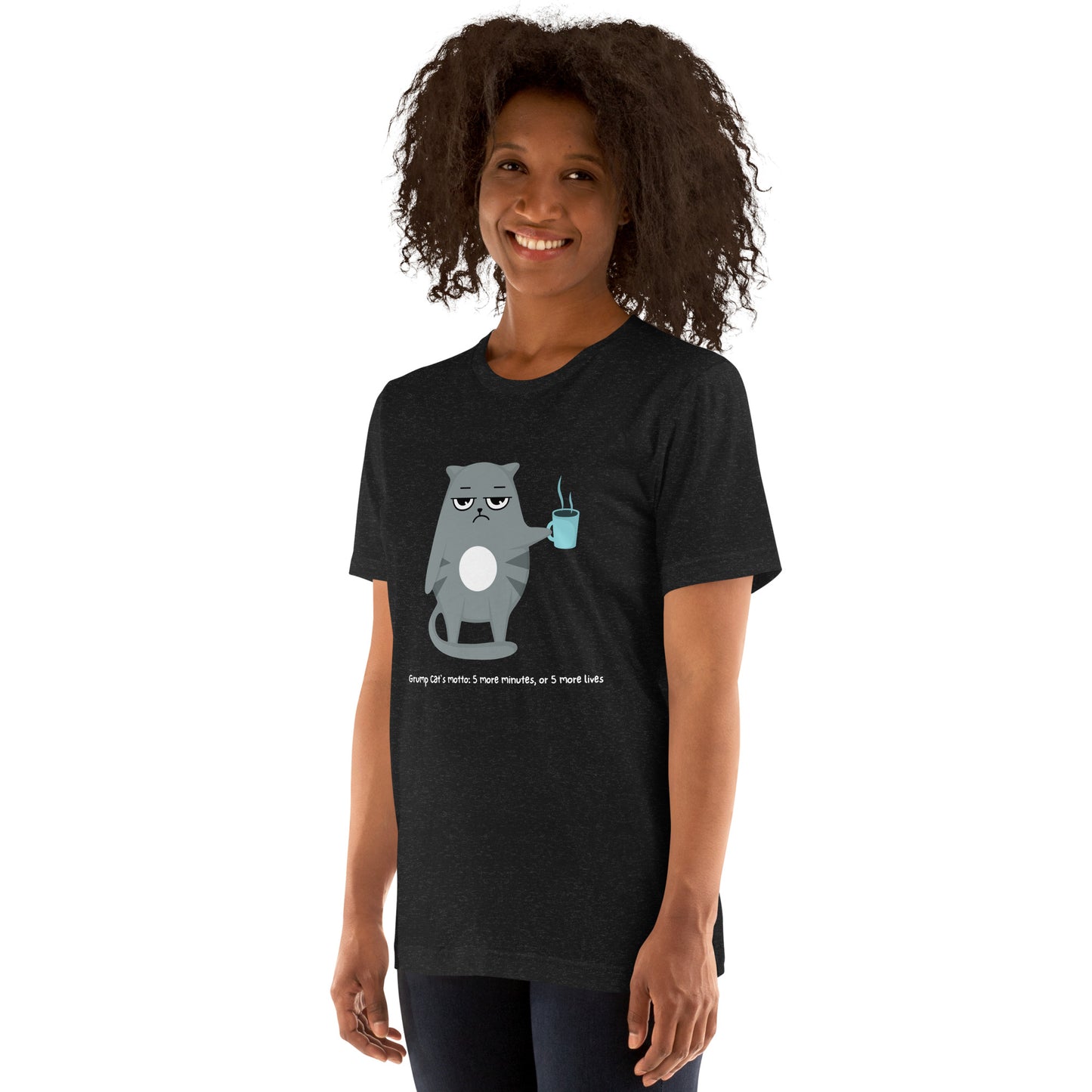 Grumpy Cat- 5 Lives Unisex t-shirt