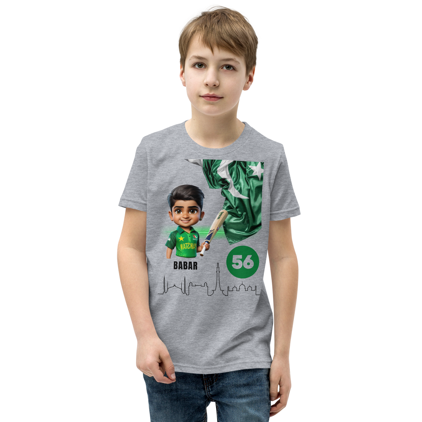 BABAR AZAM UNISEX Youth Short Sleeve T-Shirt