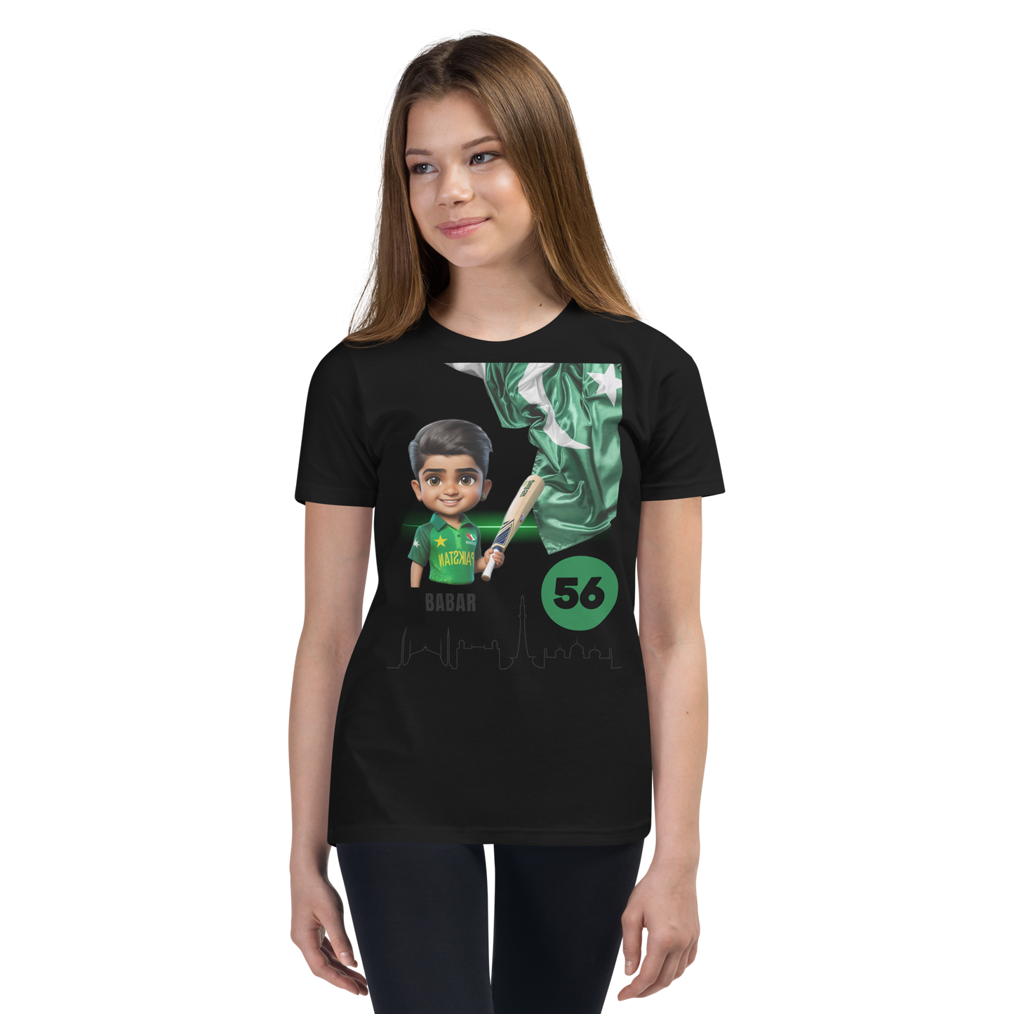 BABAR AZAM UNISEX Youth Short Sleeve T-Shirt