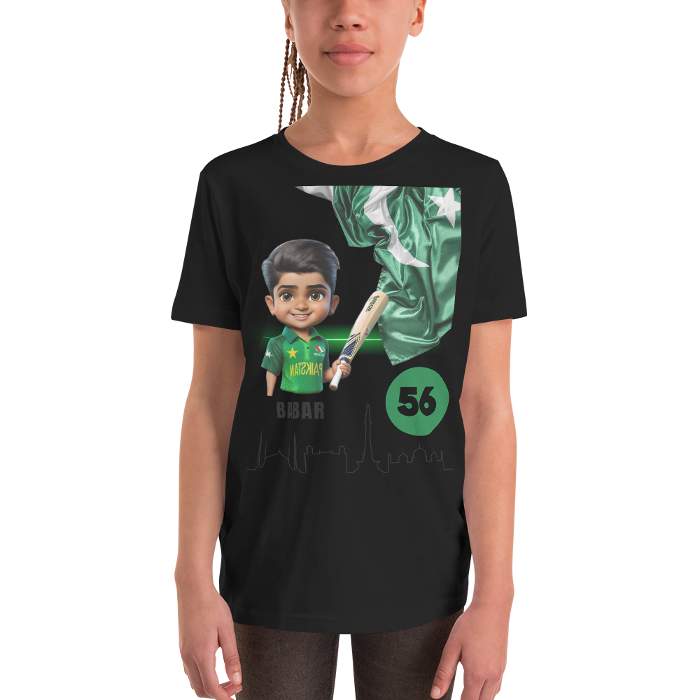 BABAR AZAM UNISEX Youth Short Sleeve T-Shirt