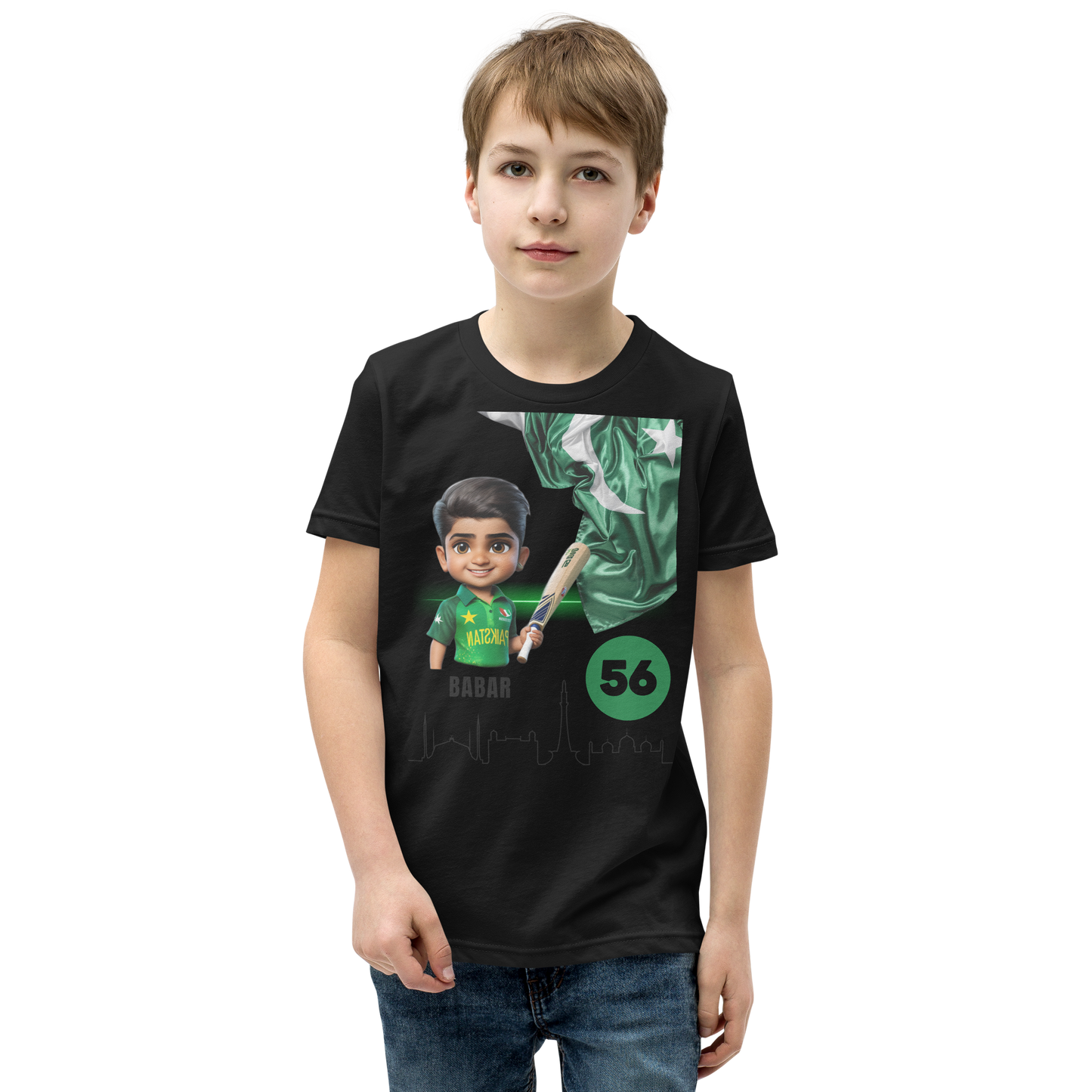 BABAR AZAM UNISEX Youth Short Sleeve T-Shirt