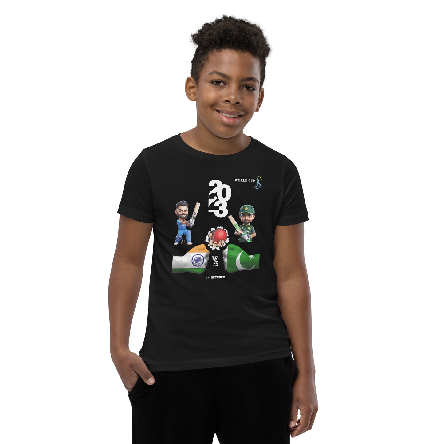 PAK vs India Unisex Youth Short Sleeve T-Shirt