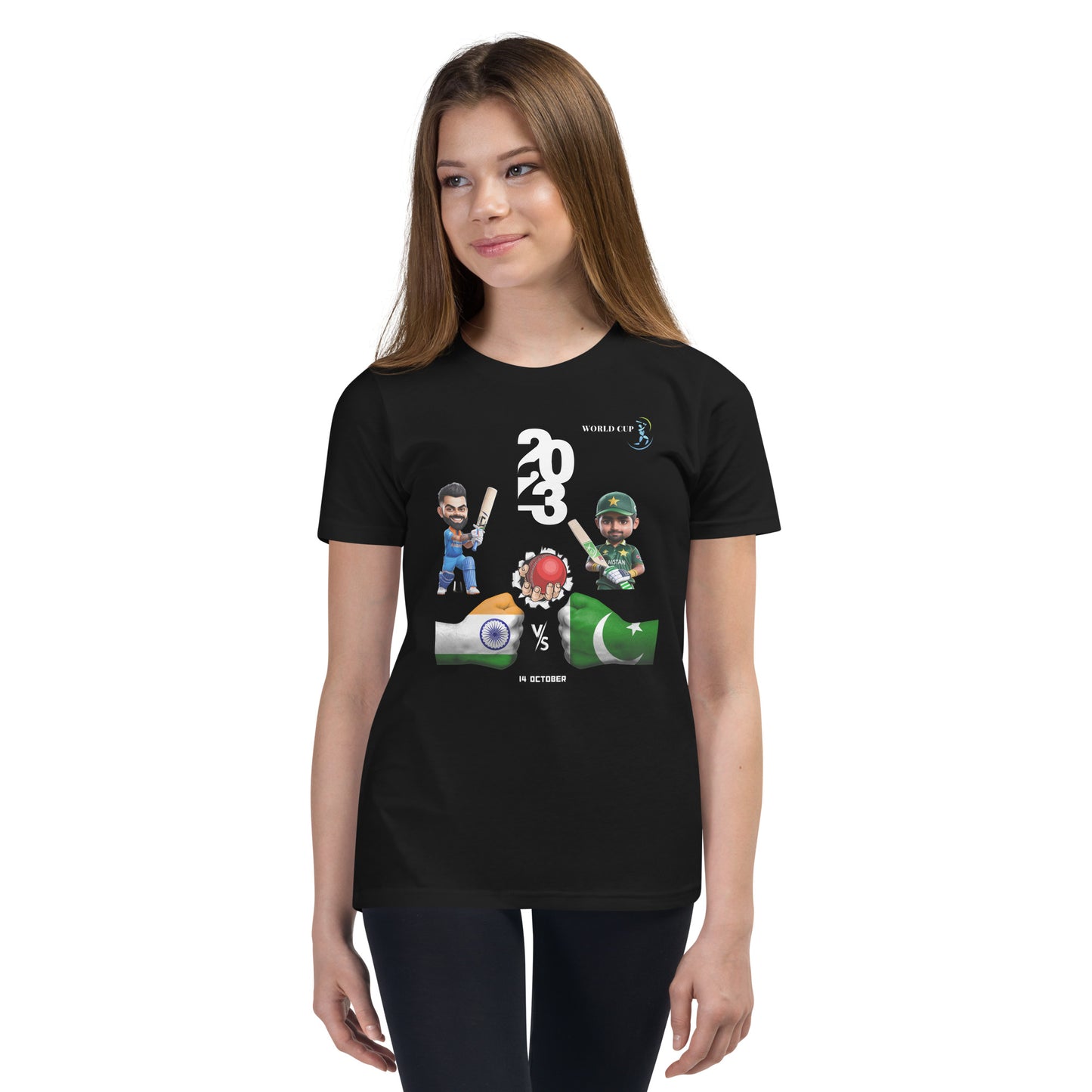 PAK vs India Unisex Youth Short Sleeve T-Shirt