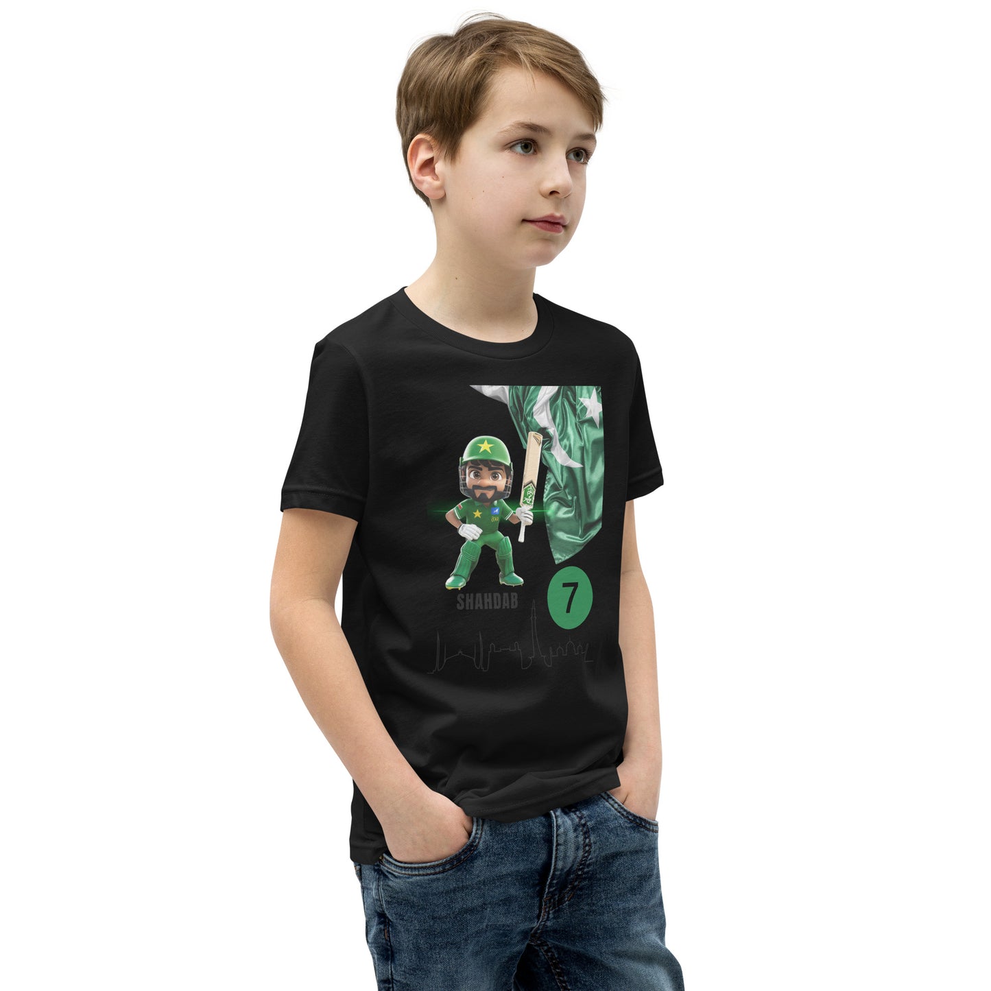 SHAHDAB KHAN UNISEX Youth Short Sleeve T-Shirt