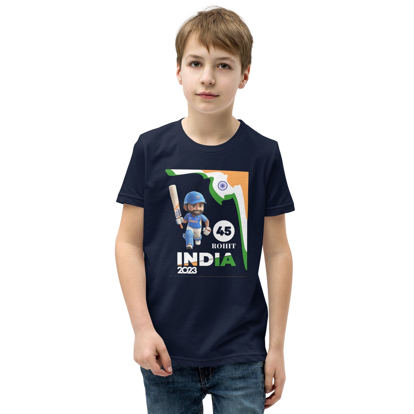 ROHIT SHARMA UNISEX Youth Short Sleeve T-Shirt