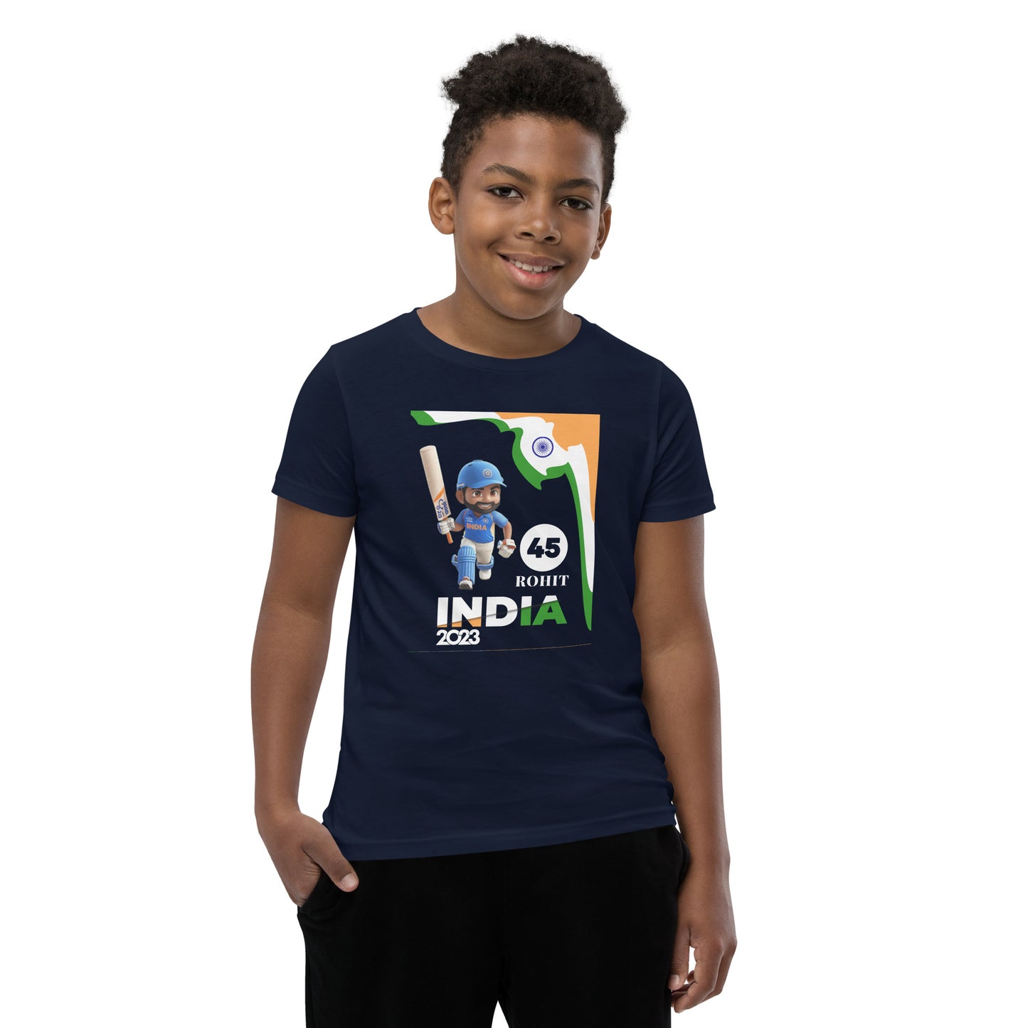 ROHIT SHARMA UNISEX Youth Short Sleeve T-Shirt