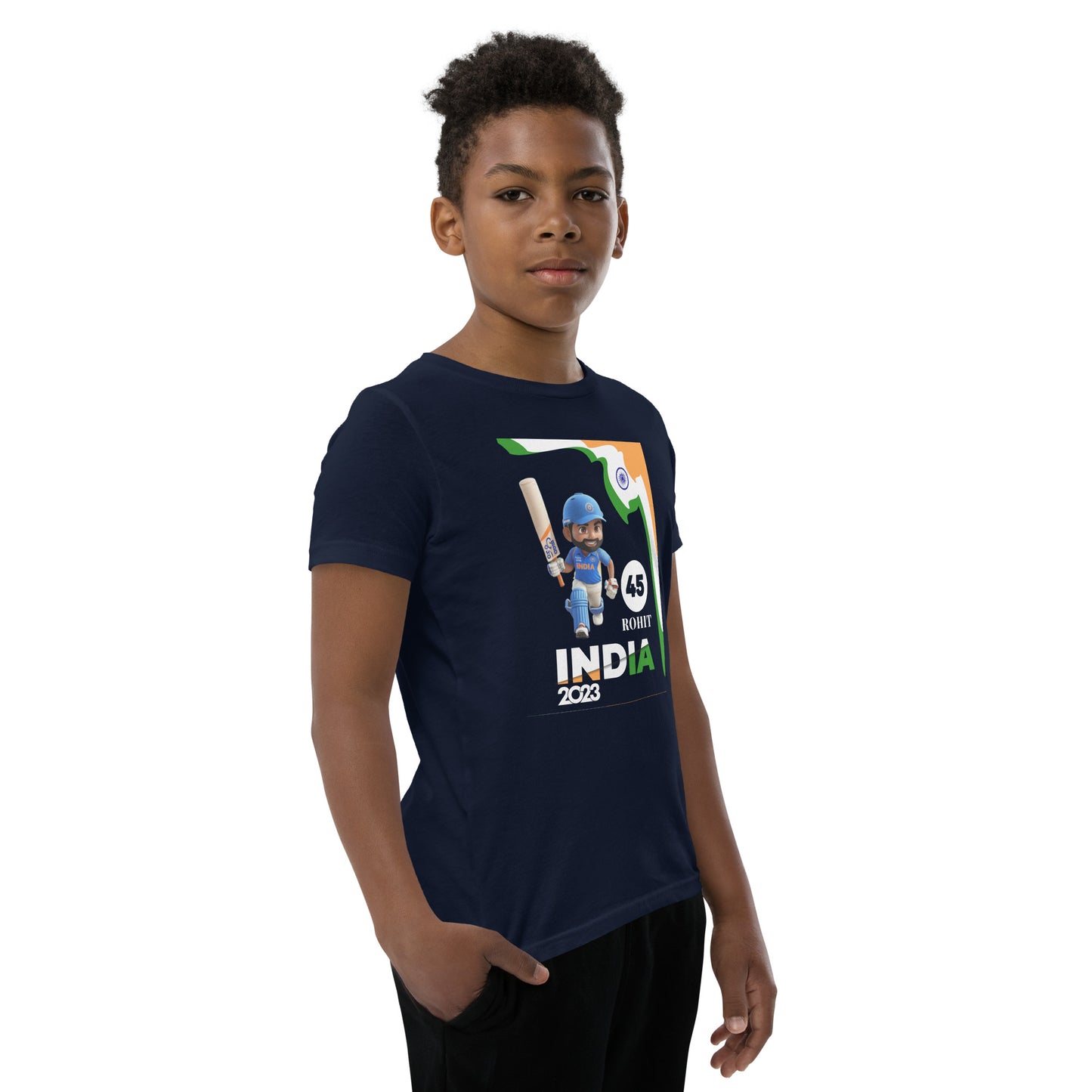 ROHIT SHARMA UNISEX Youth Short Sleeve T-Shirt