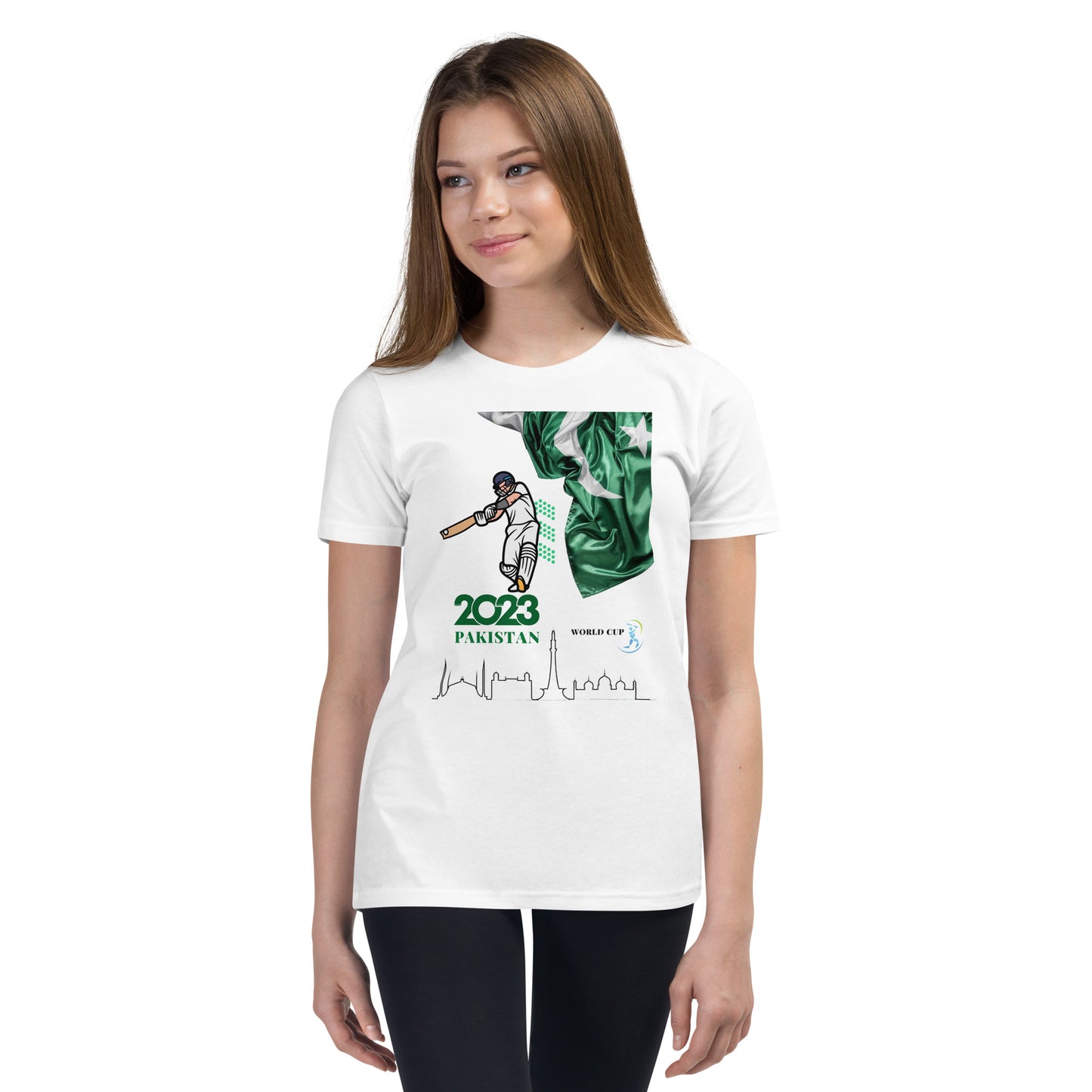 PAK-CRICKET Youth Short Sleeve T-Shirt