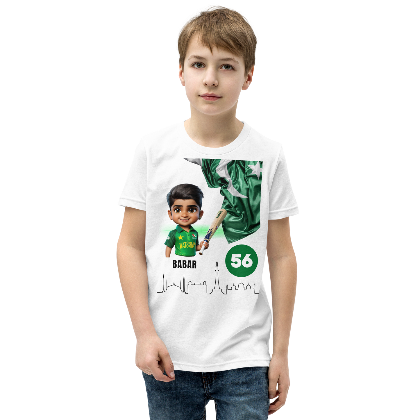 BABAR AZAM UNISEX Youth Short Sleeve T-Shirt