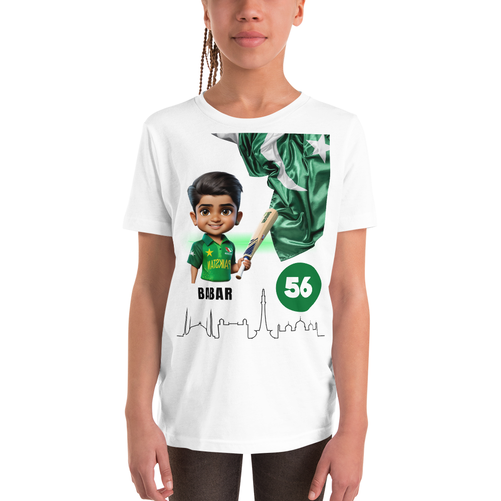 BABAR AZAM UNISEX Youth Short Sleeve T-Shirt