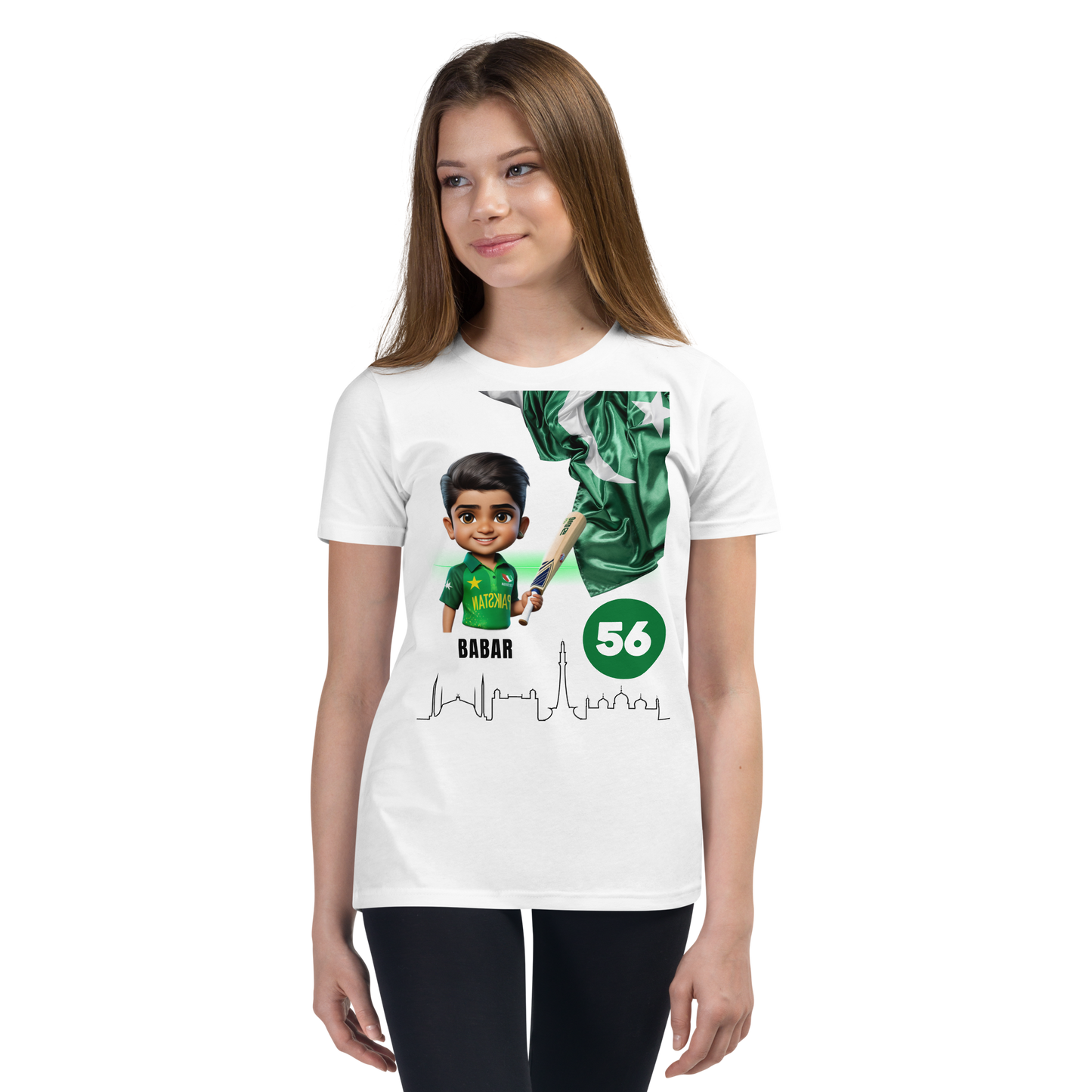 BABAR AZAM UNISEX Youth Short Sleeve T-Shirt