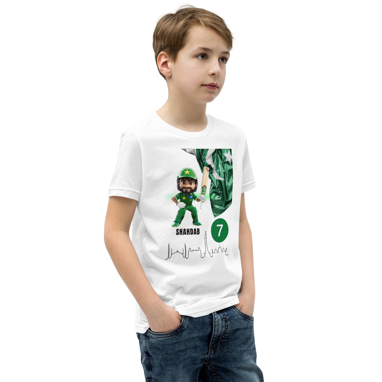 SHAHDAB KHAN UNISEX Youth Short Sleeve T-Shirt