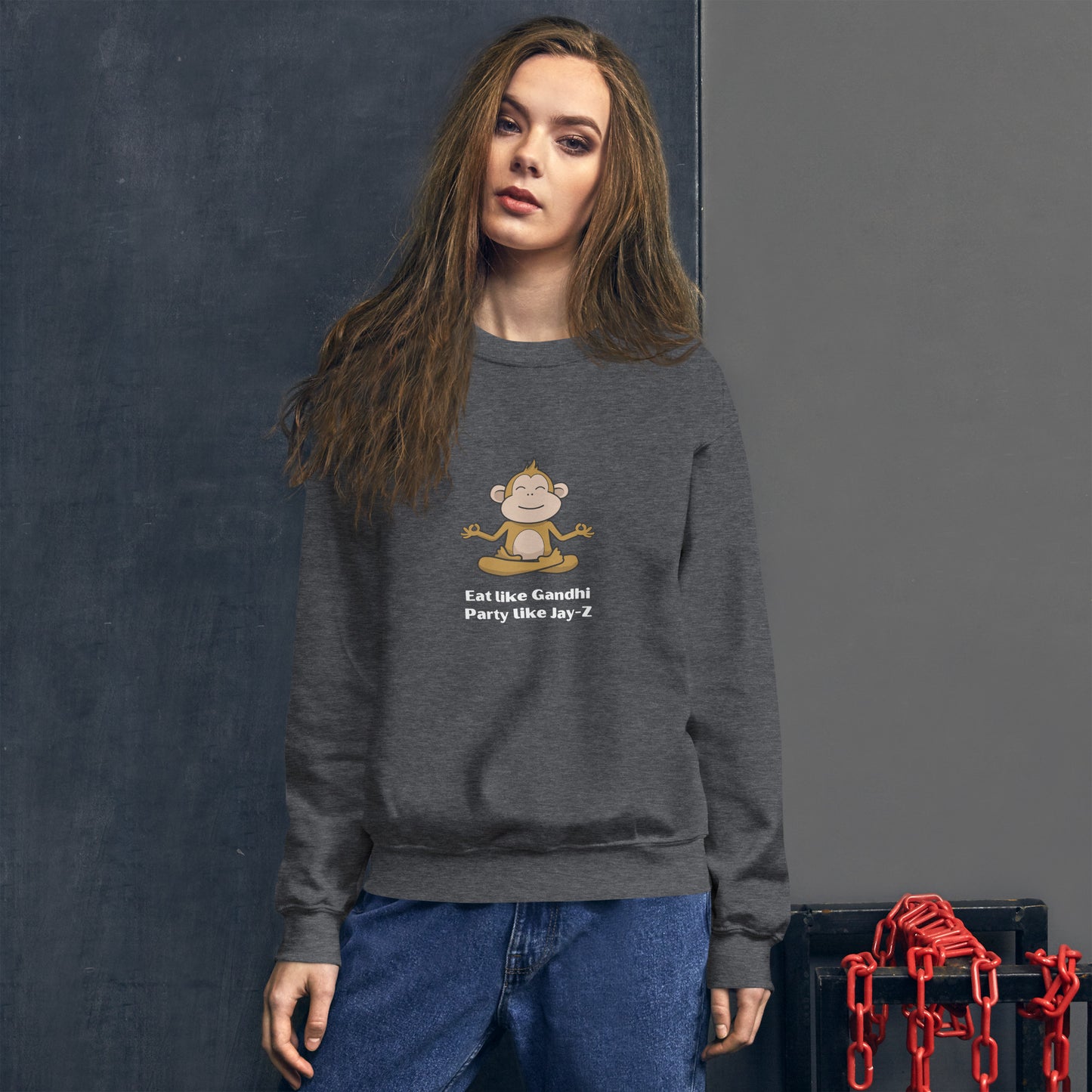 Unisex - Eat Like Gandhi Sweatshirt