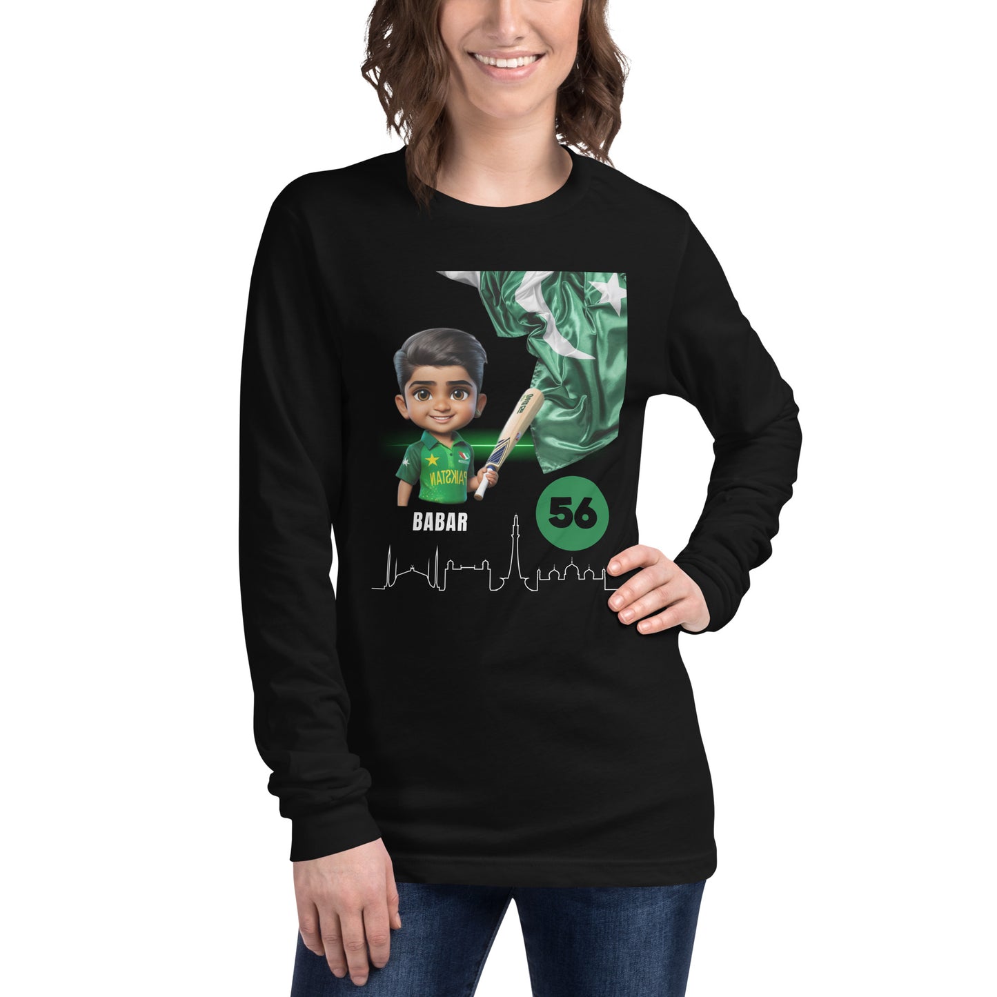 PAK- BABAR Unisex Long Sleeve Tee