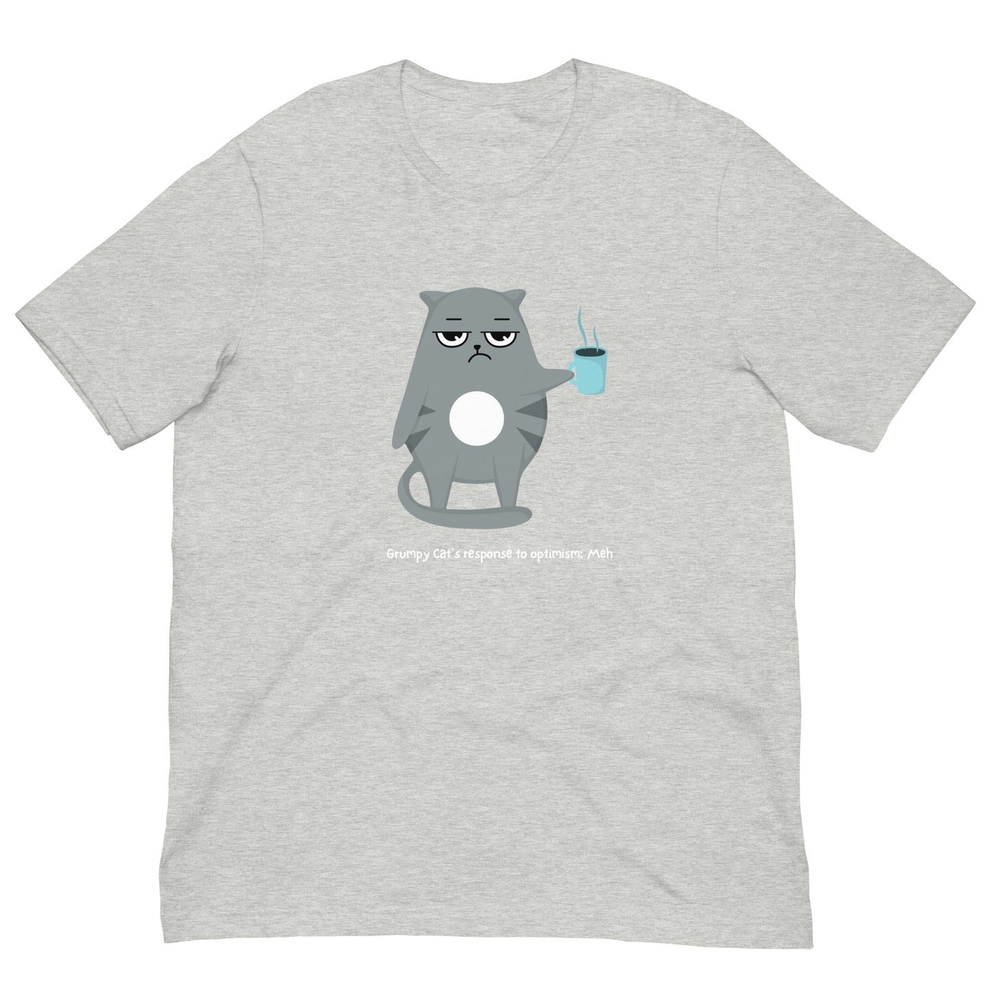 Grumpy Cat Optimism- Unisex t-shirt