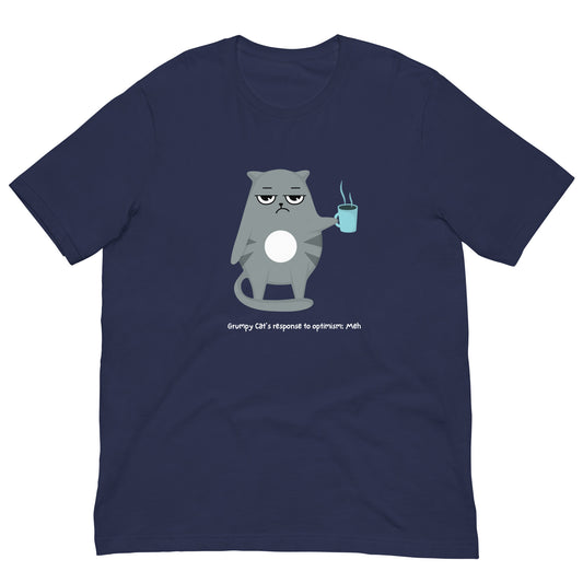 Grumpy Cat Optimism- Unisex t-shirt