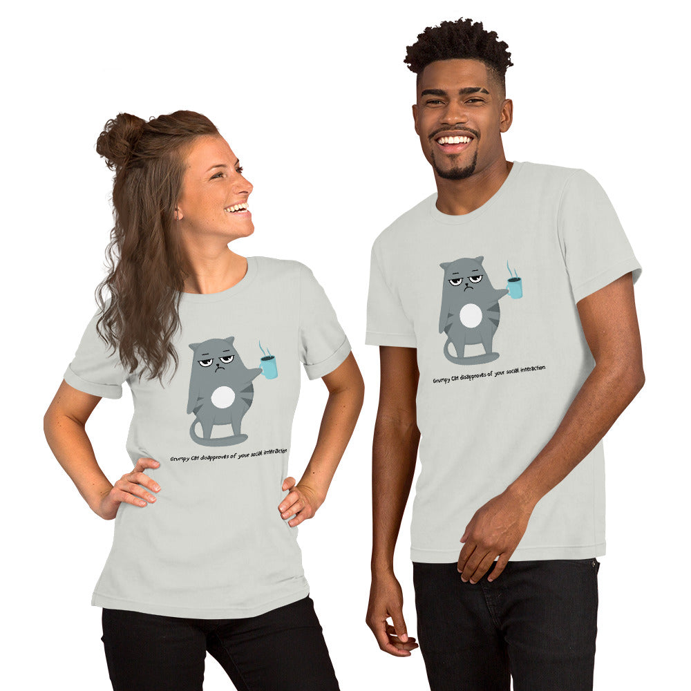 Grumpy Social Interaction-Unisex t-shirt