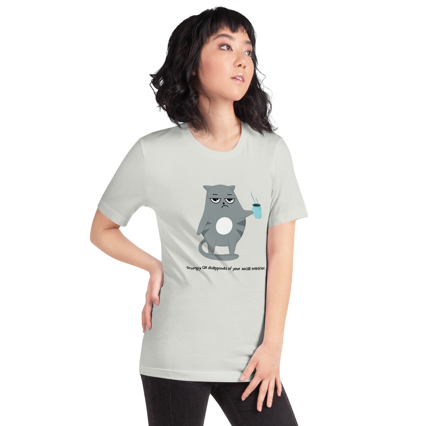Grumpy Social Interaction-Unisex t-shirt