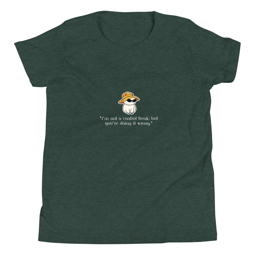 Not a Control Freak But- Youth Short Sleeve T-Shirt